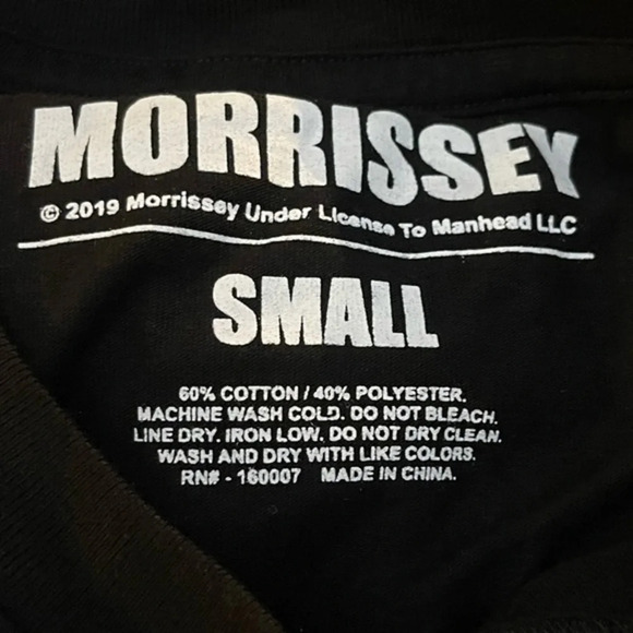 Officially Licensed Merchandise “Morrissey” Concert Tee, Small, Super soft, NWOT - Picture 4 of 6